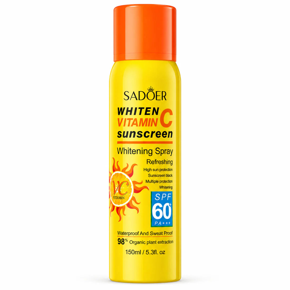 SADOER Whiten Vitamin C Sunscreen Spray SPF 60+ PA+++ 150ml