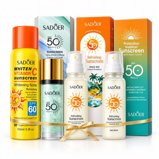 Gama intreagă de protecție solară SADOER – 4 produse