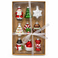 Set 9 mini ornamente din sticlă – Crăciun tradițional