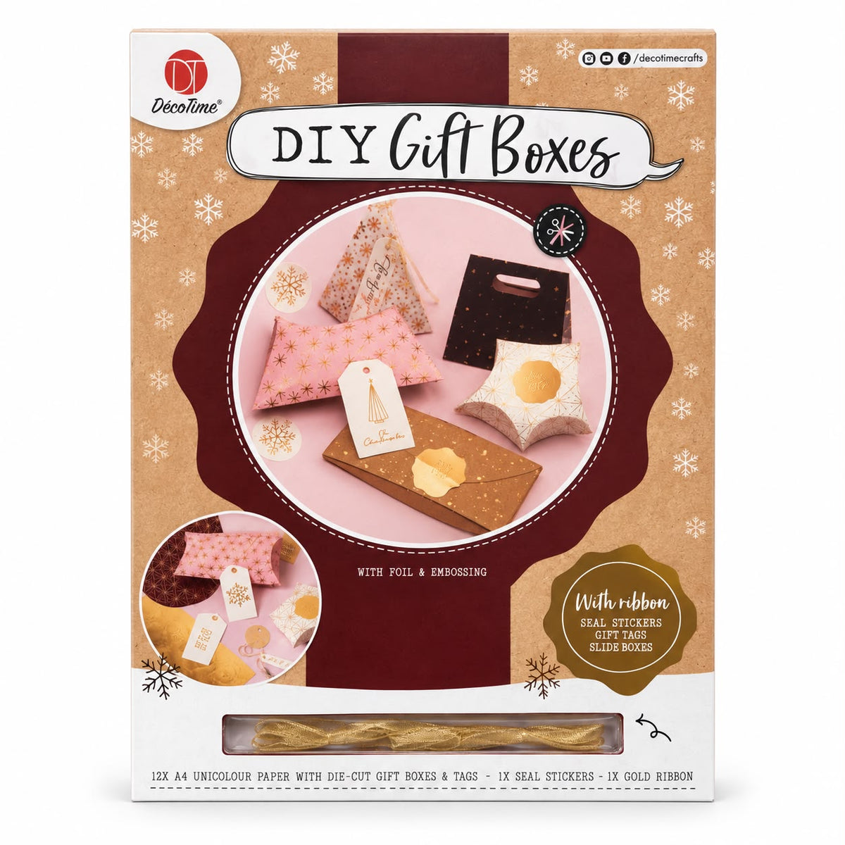 Set DIY pentru 7 cutii de cadou festive