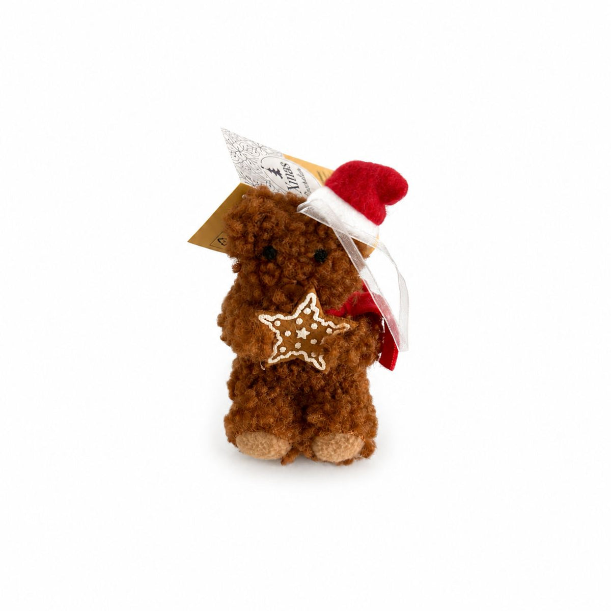 Ornament de Crăciun – Ursuleț cu steluță 11 cm