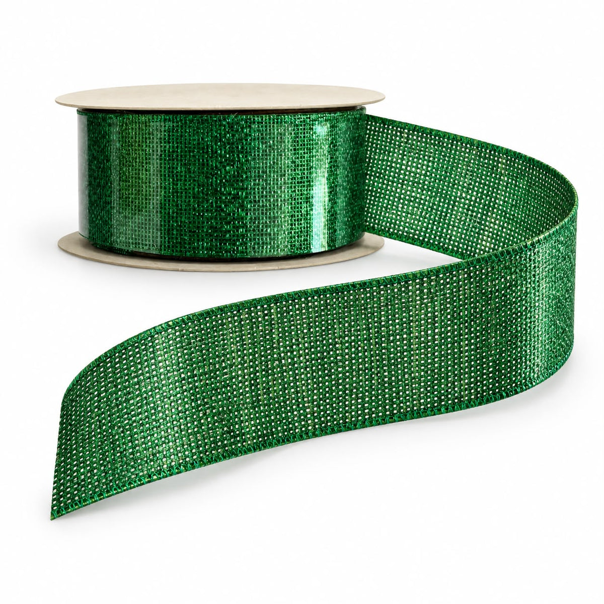Panglică decorativă verde metalizată – 270 cm