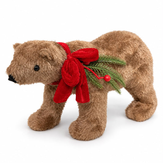 Figurină decorativă de Crăciun – Ursuleț 30x16x20 cm