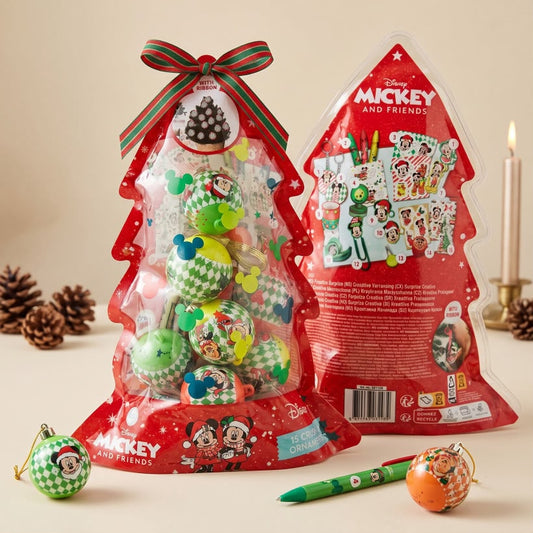 Set decorațiuni pentru brad Mickey & Friends – 15 piese
