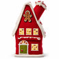 Căsuță decorativă de Crăciun cu LED – Roșie 60 cm