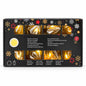 Ghirlandă decorativă de Crăciun cu 8 LED-uri și ornamente aurii, 1,4 m