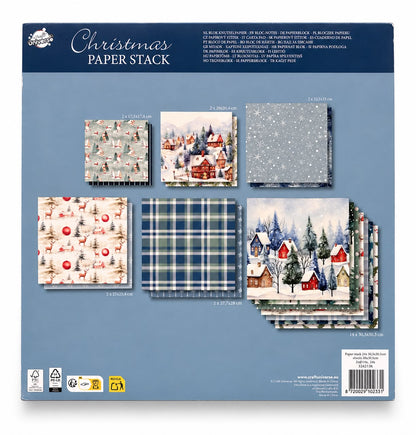 Set hârtie decorativă de Crăciun – Peisaj de Iarnă