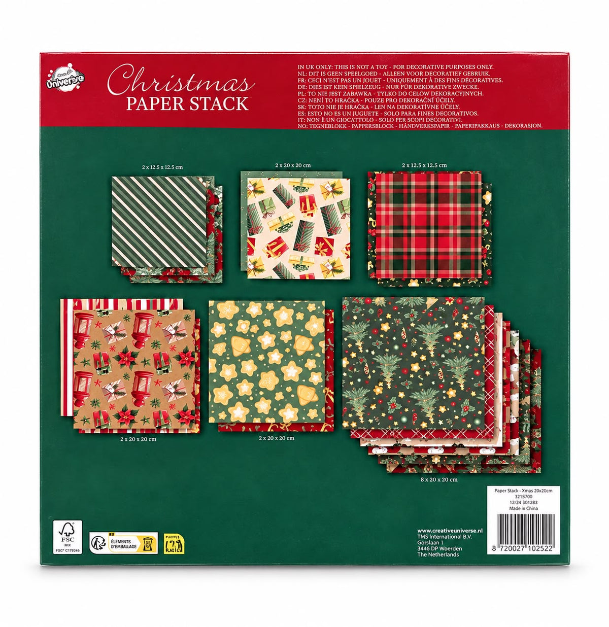 Set hârtie decorativă de Crăciun – Model Clasic