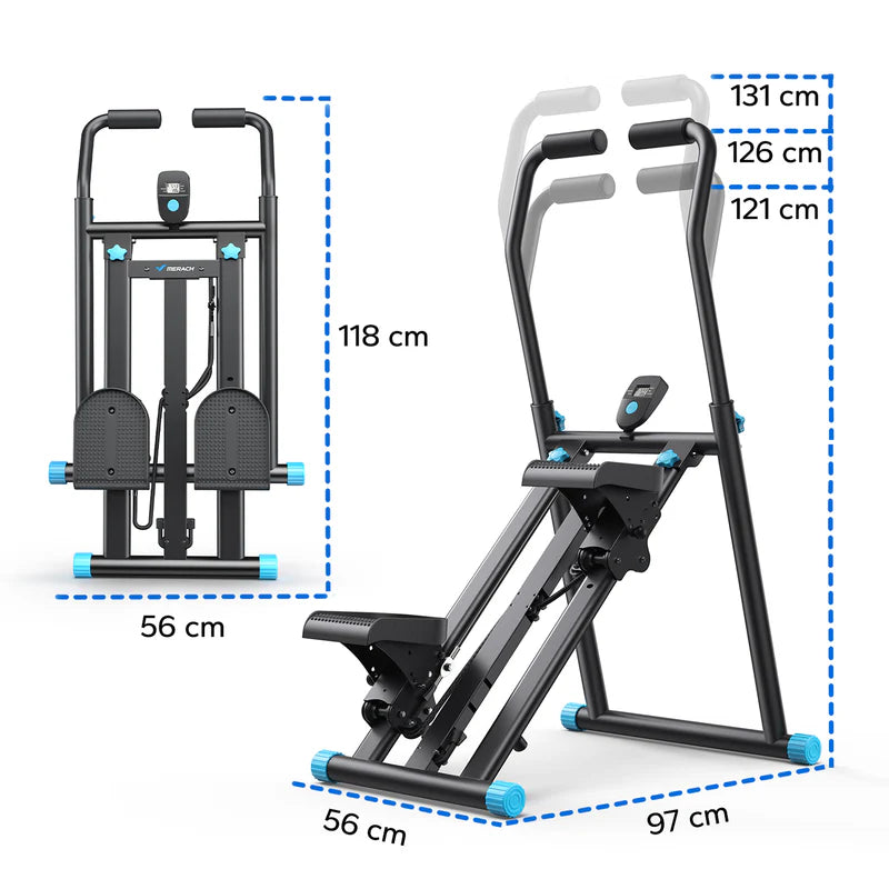 Stepper Vertical MERACH negru-albastru (MR-2448)