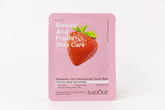 SADOER Botany And Fruits Strawberry Soft Moisturizing Facial Mask