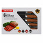 Set de 5 cutite de bucatarie si curatator legume, invelis marmura, maner ergonomic