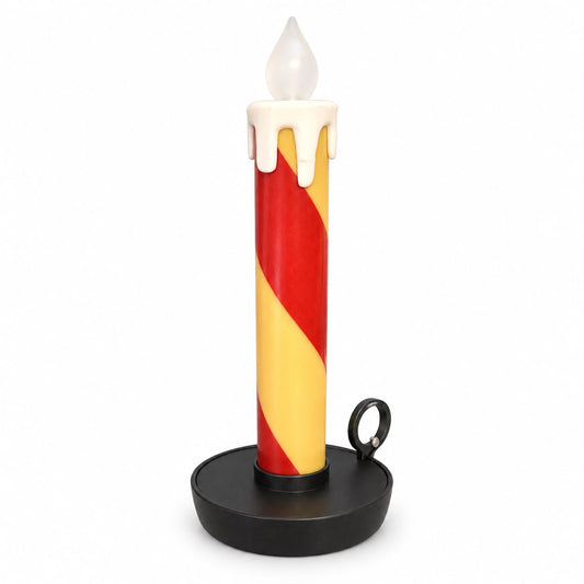 Lumânare decorativă LED spiralată – Roșu și galben 20 cm