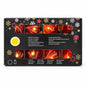 Ghirlandă decorativă de Crăciun cu 8 LED-uri și ornamente roșii, 1,4 m