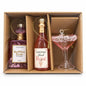 Set 3 ornamente de Crăciun Pink Rosé – Parfum, sticlă și pahar