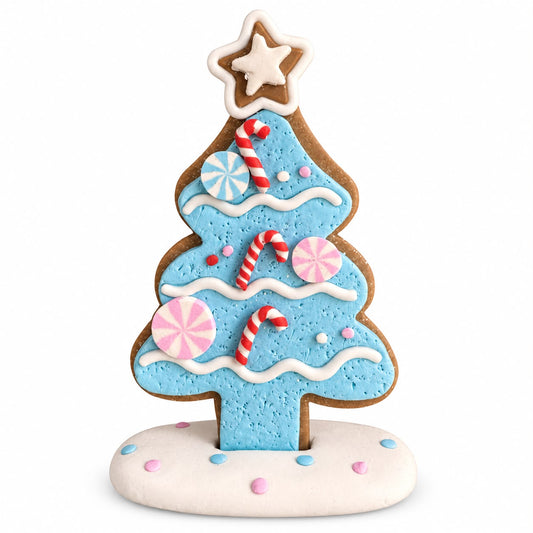 Decorațiune de Crăciun – Brăduț dulce albastru 11 cm