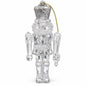 Decorațiune pentru brad – Soldățel transparent cu sclipici argintiu 10 cm