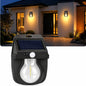 Lampă Solară LED 15.5x11.5cm, cu Senzor de Mișcare, Lumină Caldă, Rezistentă la Apă