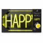 Lampă decorativă LED Neon HAPPY, lumină galbenă, alimentare USB