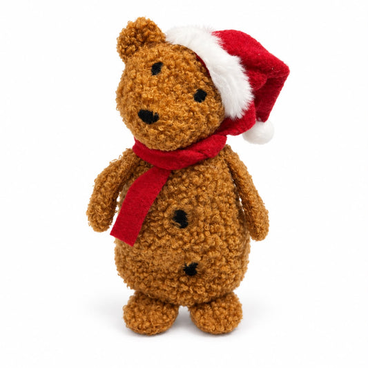 Figurină decorativă Ursuleț de Crăciun 12 cm