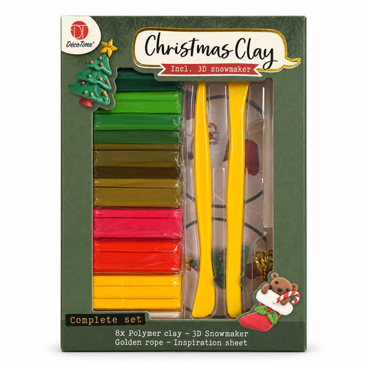 Set creativ DecoTime Christmas Clay – Culori tradiționale