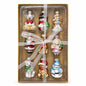 Set 9 mini ornamente din sticlă – Personajele iernii